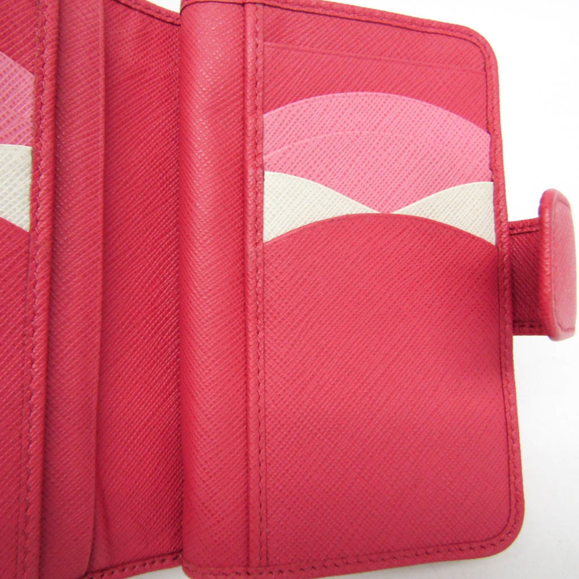 Prada Prada Tab Bifold Wallet Saffiano Leather Size ONE SIZE - 16 Thumbnail