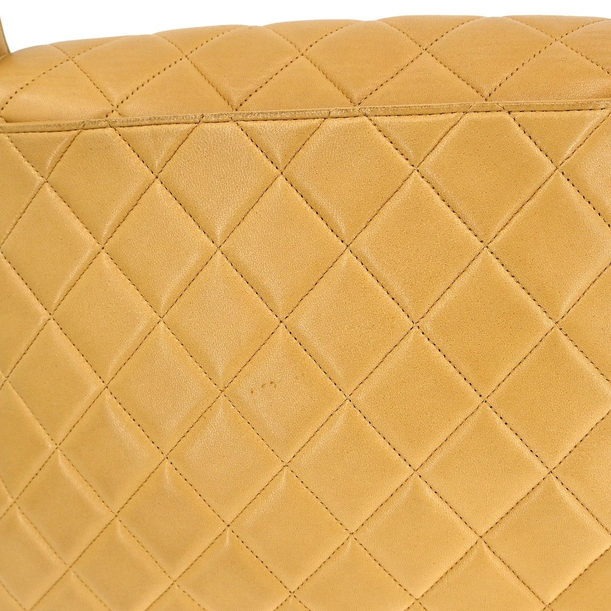 Chanel Chanel Vintage CC Square Flap Shoulder Bag Quilted Lambskin Size ONE SIZE - 7 Thumbnail