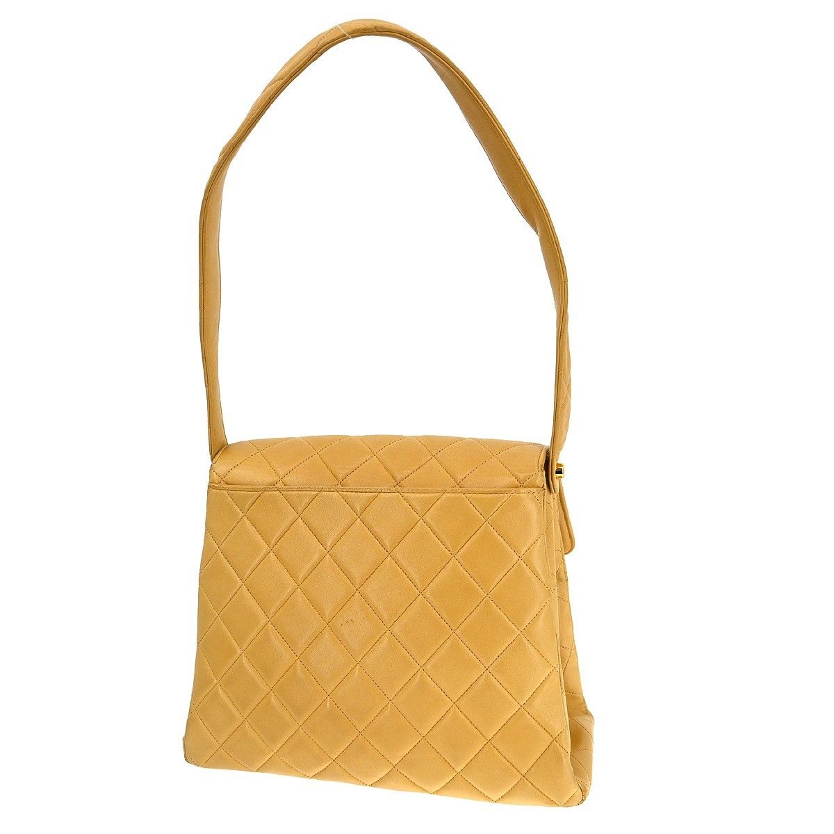 Chanel Chanel Vintage CC Square Flap Shoulder Bag Quilted Lambskin Size ONE SIZE - 2 Thumbnail