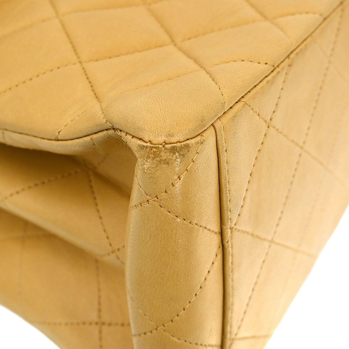 Chanel Chanel Vintage CC Square Flap Shoulder Bag Quilted Lambskin Size ONE SIZE - 6 Thumbnail