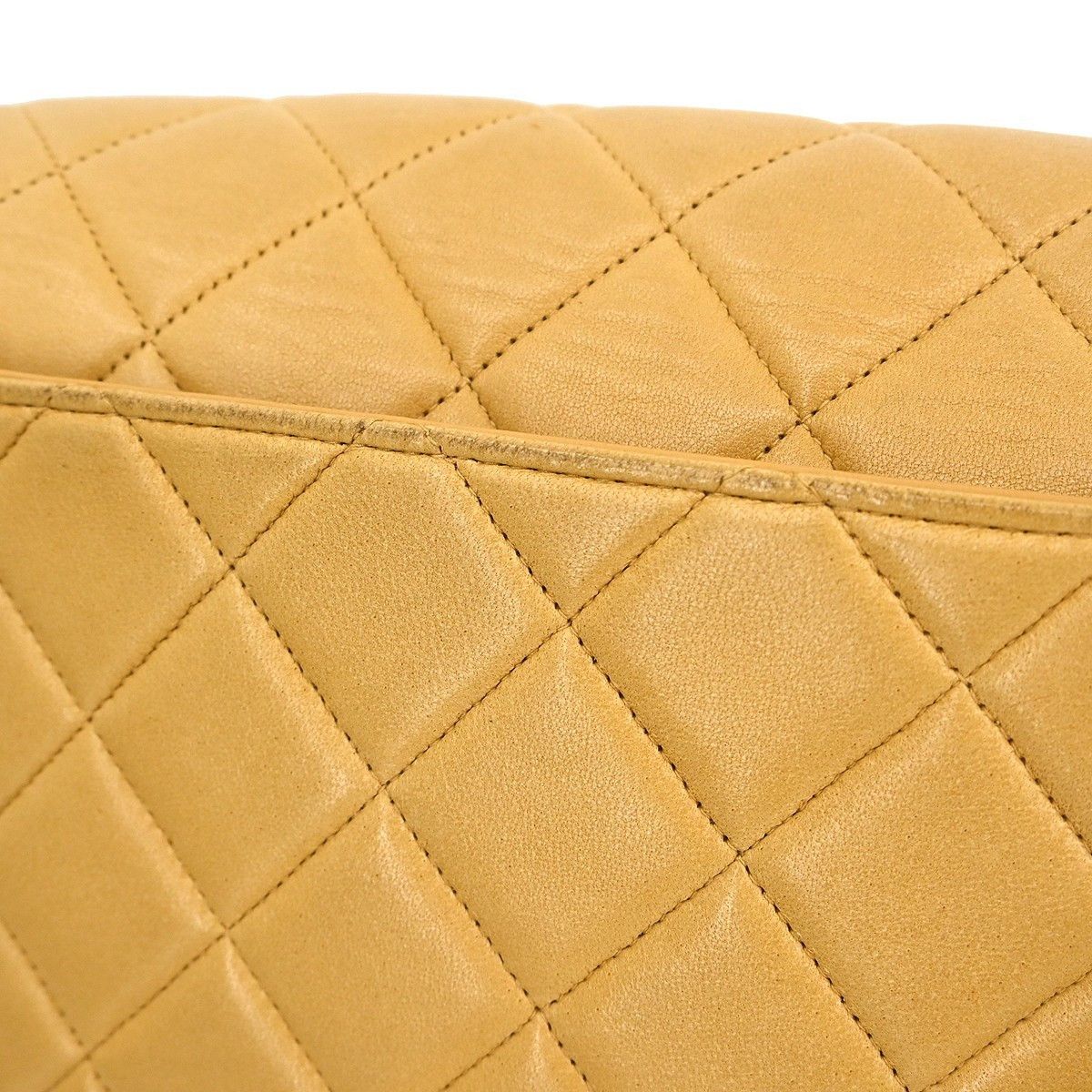Chanel Chanel Vintage CC Square Flap Shoulder Bag Quilted Lambskin Size ONE SIZE - 8 Thumbnail