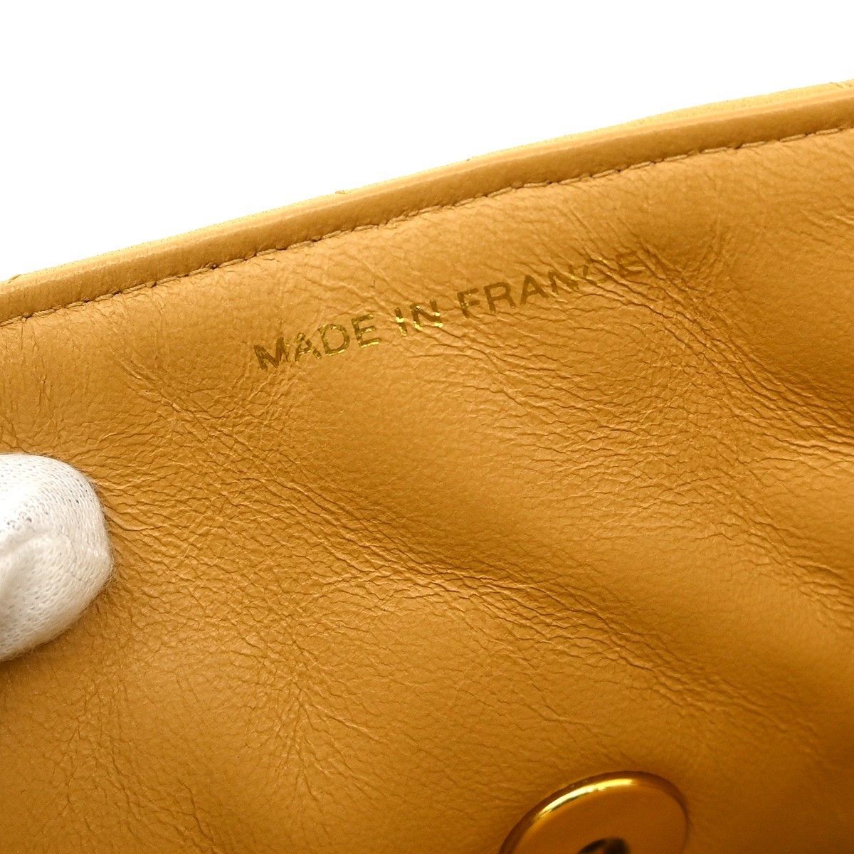 Chanel Chanel Vintage CC Square Flap Shoulder Bag Quilted Lambskin Size ONE SIZE - 10 Thumbnail
