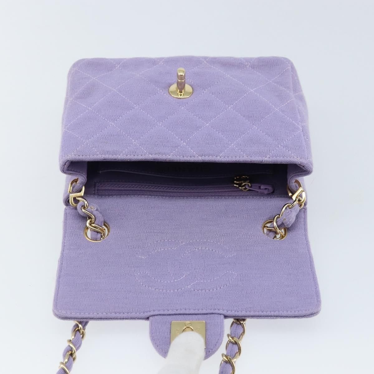 Chanel Chanel Square Classic Single Flap Bag Fabric Size ONE SIZE - 21 Thumbnail