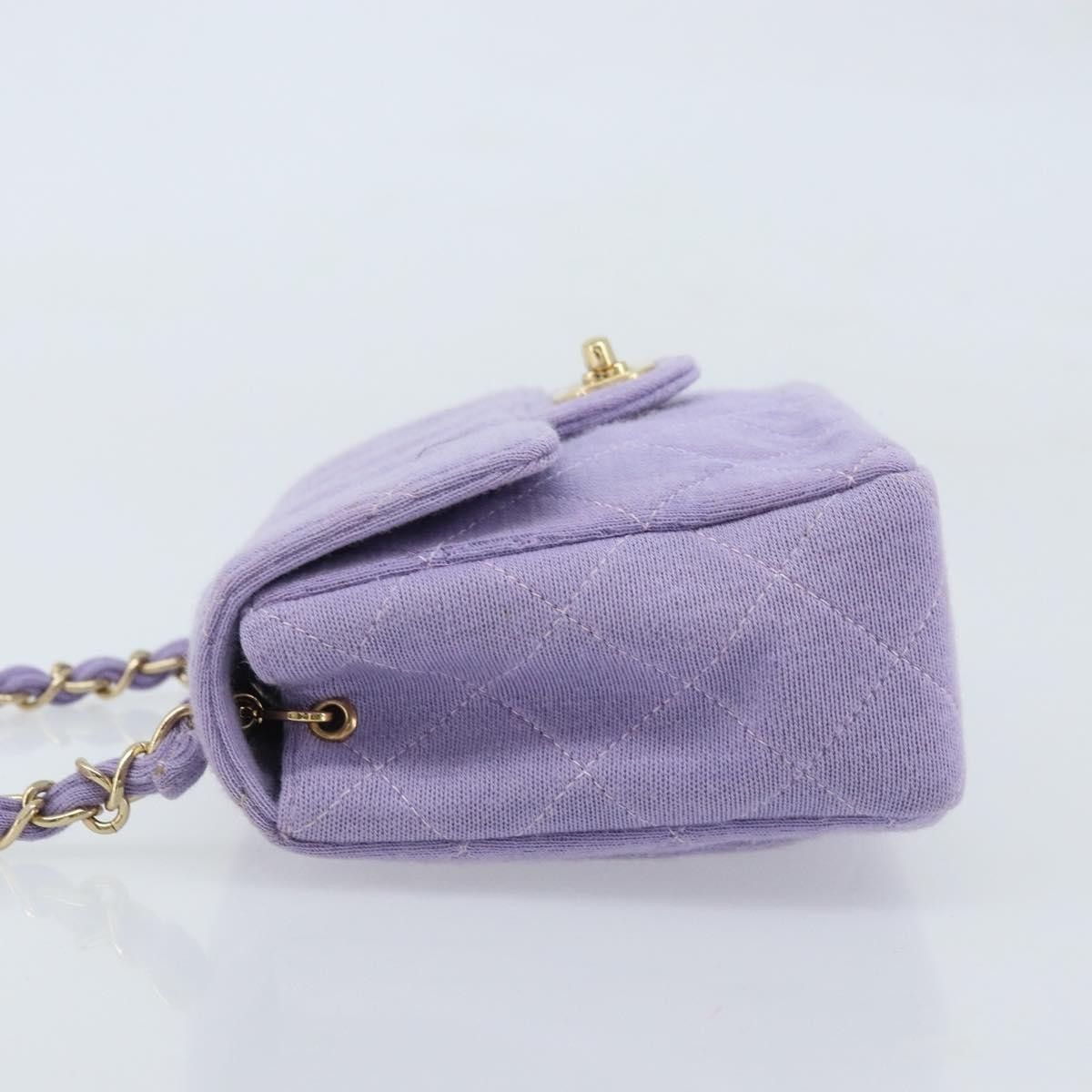 Chanel Chanel Square Classic Single Flap Bag Fabric Size ONE SIZE - 4 Thumbnail