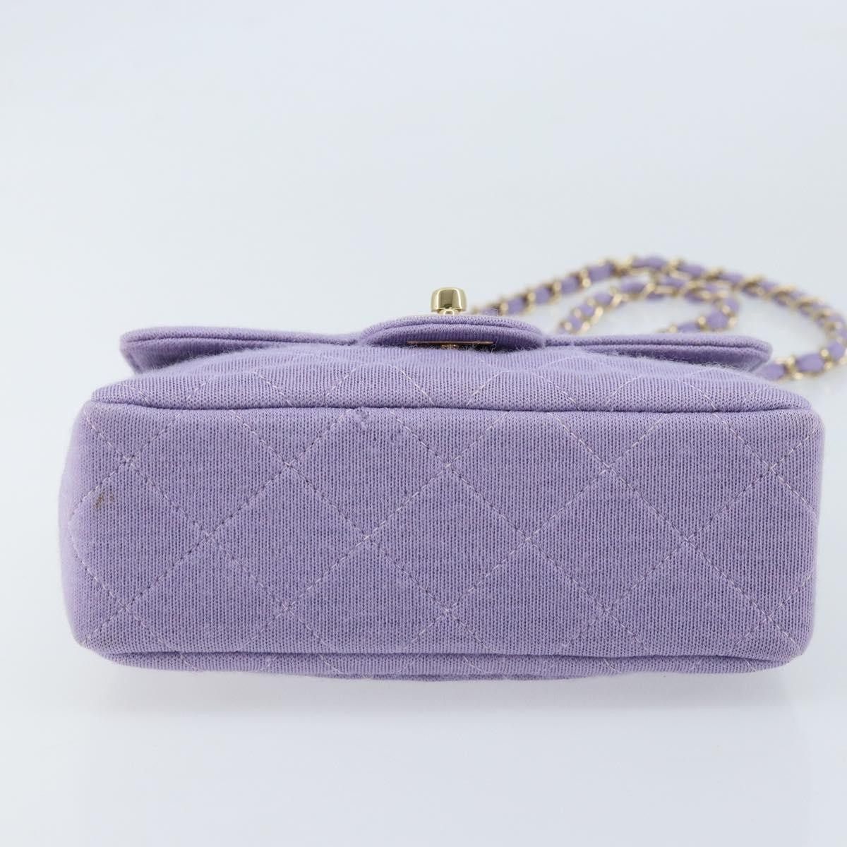 Chanel Chanel Square Classic Single Flap Bag Fabric Size ONE SIZE - 5 Thumbnail