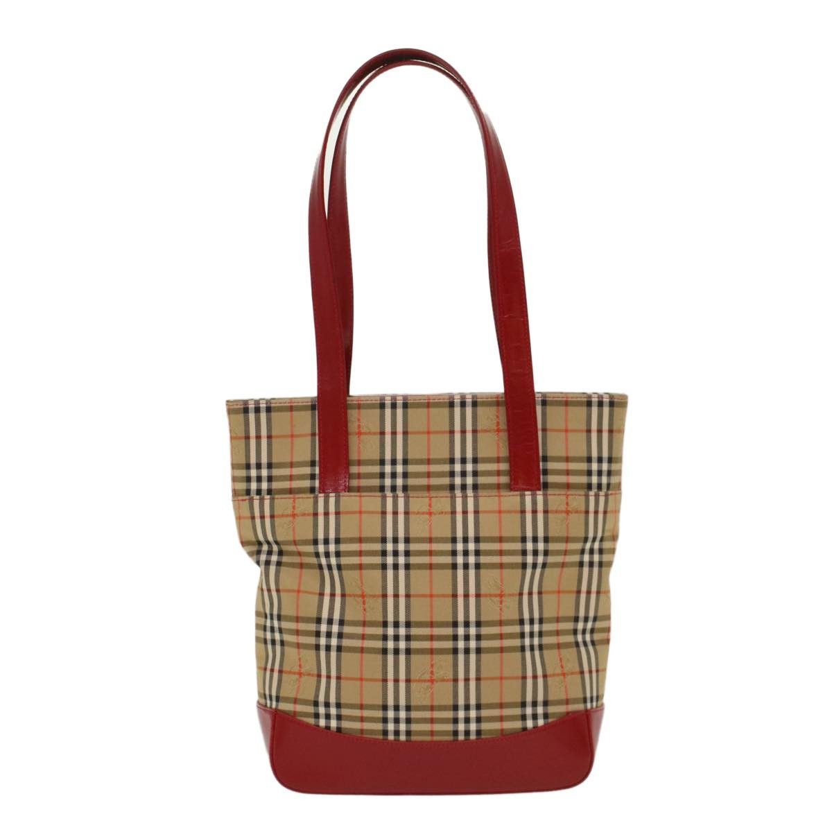 Burberry Burberry Nova Check Tote Nylon and Leather Size ONE SIZE - 2 Thumbnail