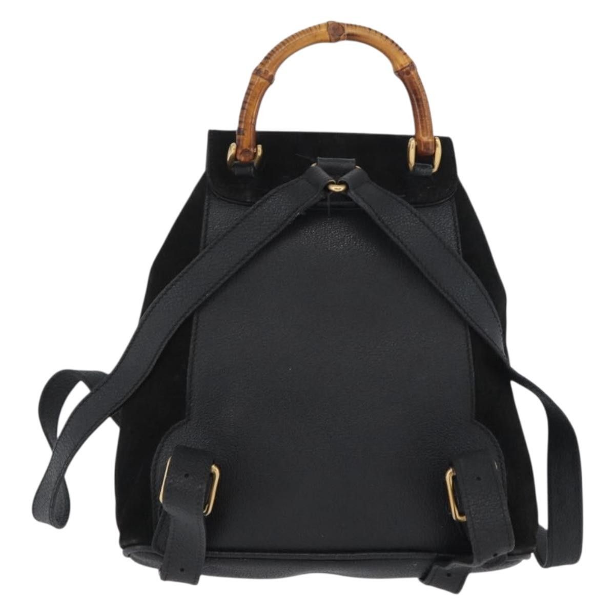 Gucci Gucci Gucci bamboo backpack daim Size ONE SIZE - 2 Thumbnail