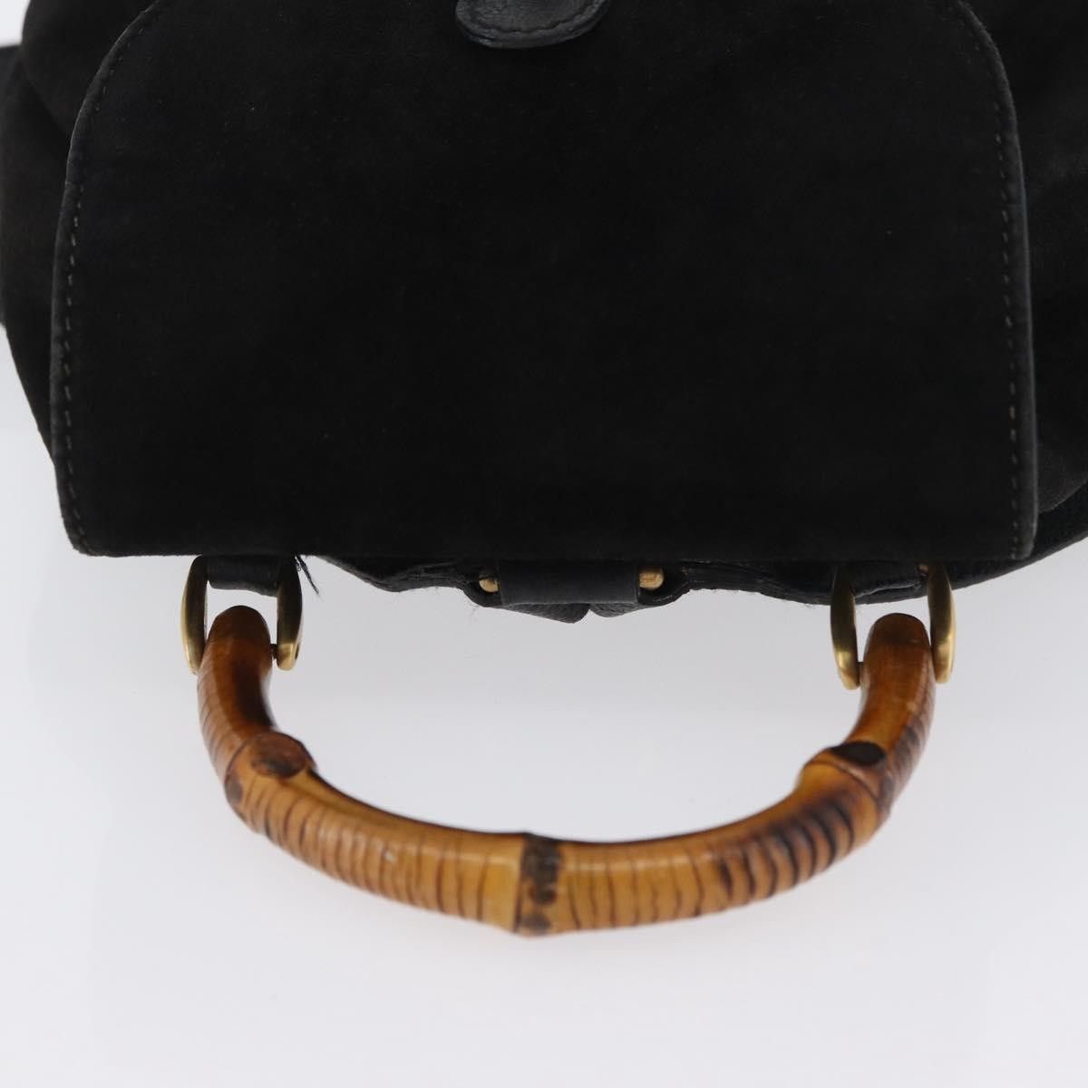 Gucci Gucci Gucci bamboo backpack daim Size ONE SIZE - 8 Thumbnail