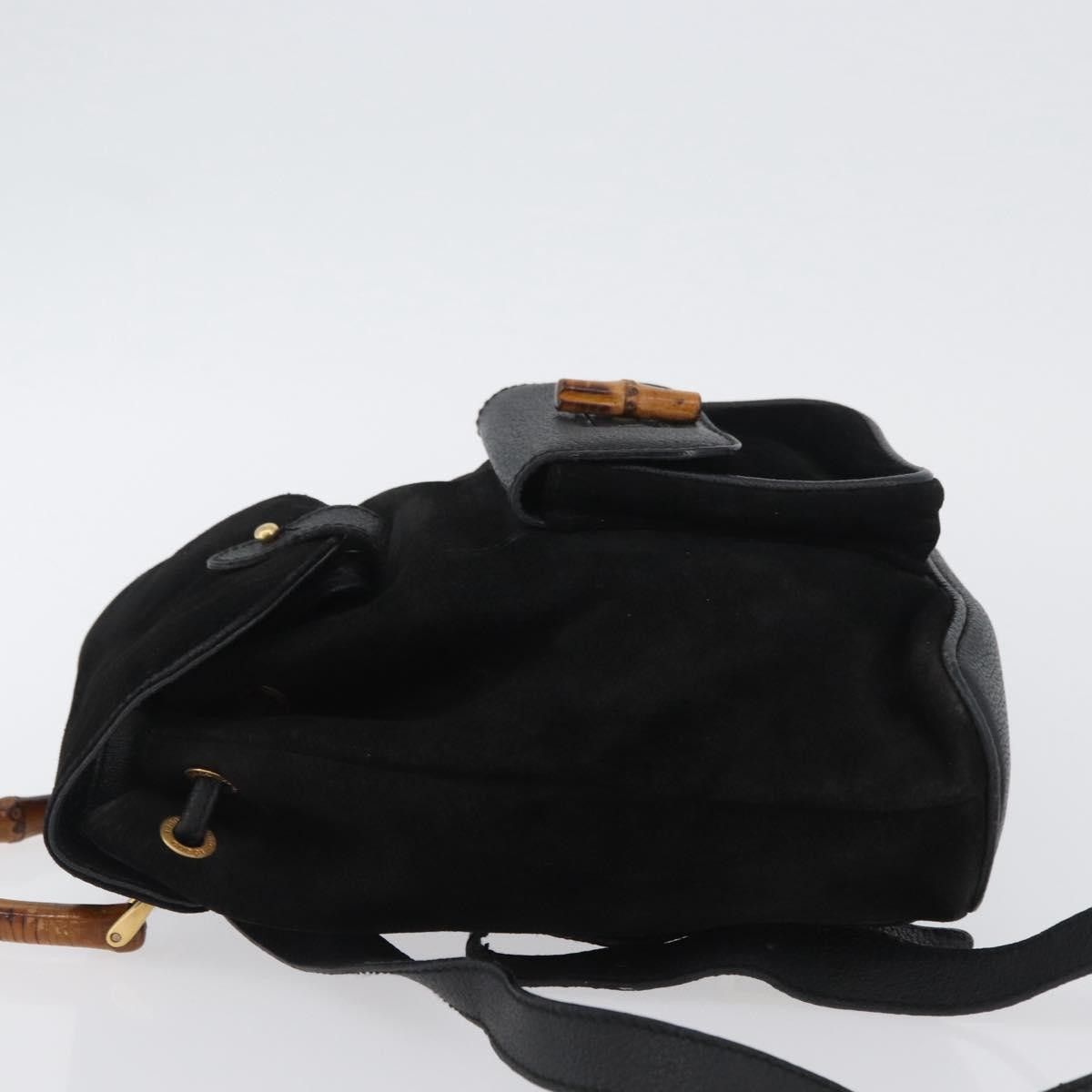 Gucci Gucci Gucci bamboo backpack daim Size ONE SIZE - 4 Thumbnail