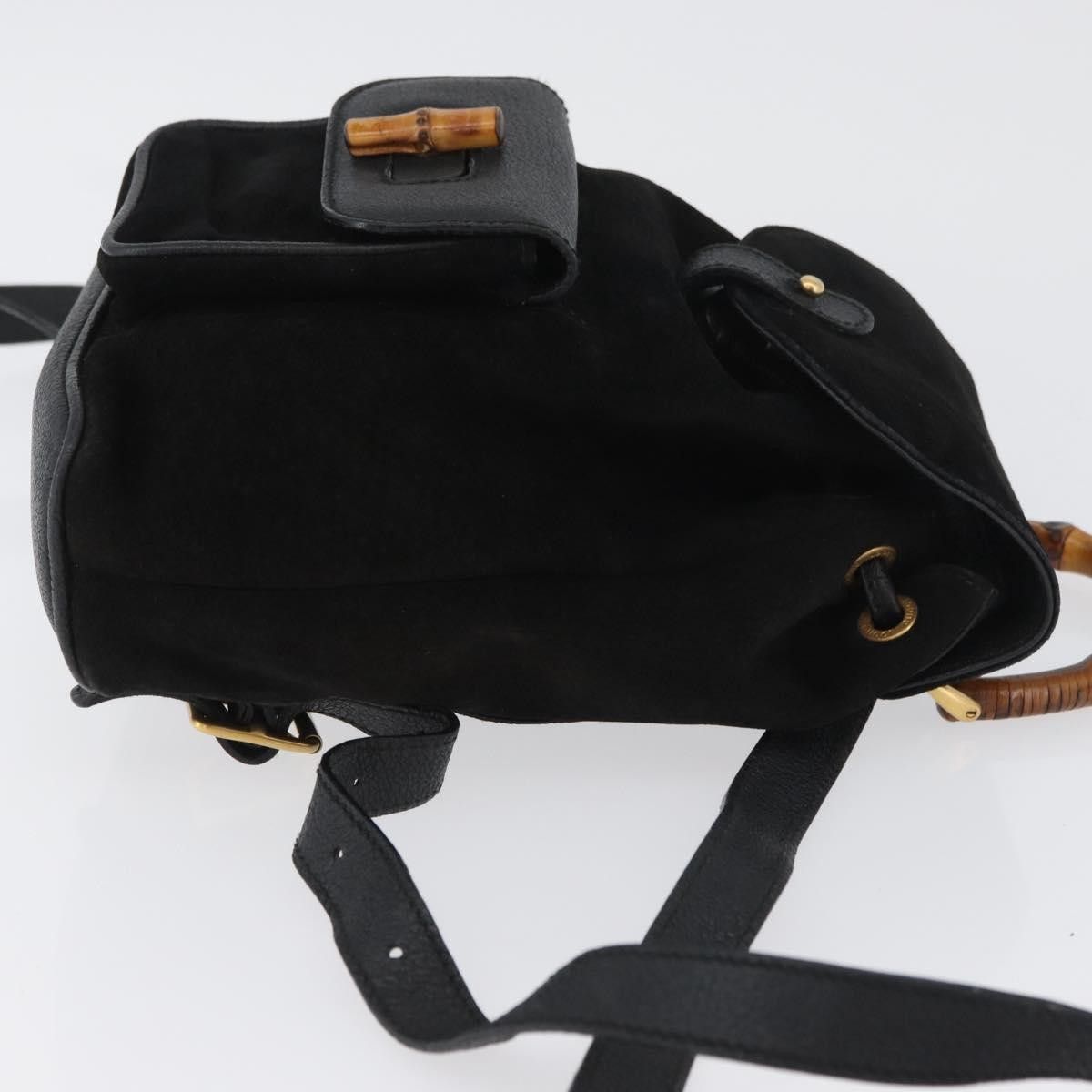 Gucci Gucci Gucci bamboo backpack daim Size ONE SIZE - 3 Thumbnail