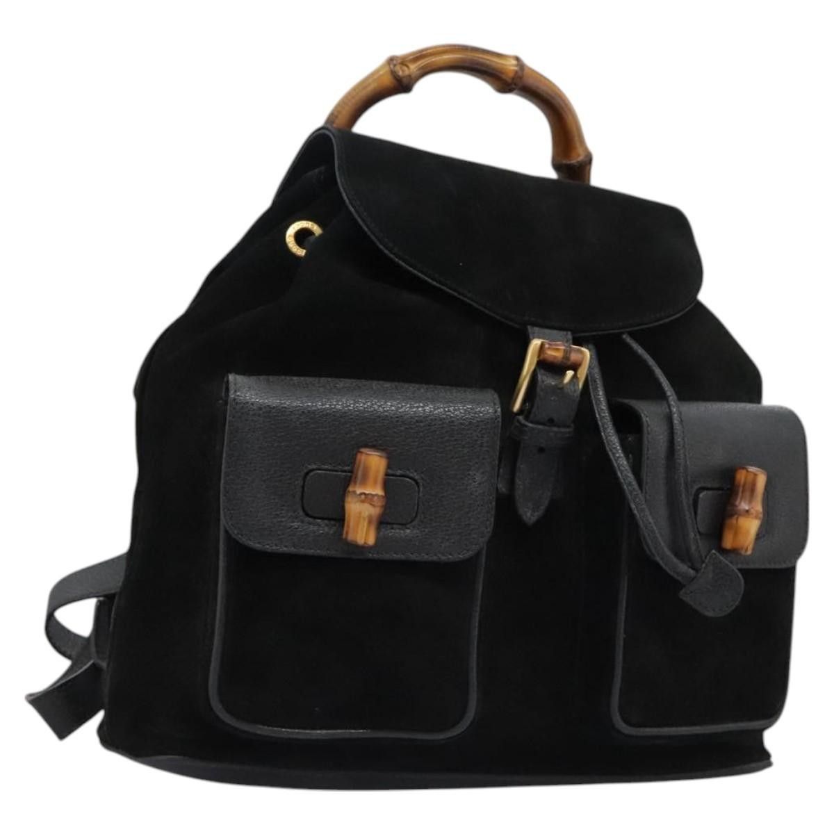 Gucci Gucci Vintage Bamboo Suede and Leather Size ONE SIZE - 15 Thumbnail