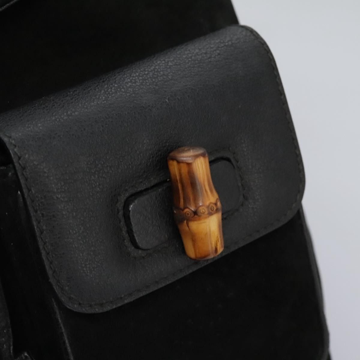 Gucci Gucci Vintage Bamboo Suede and Leather Size ONE SIZE - 20 Thumbnail