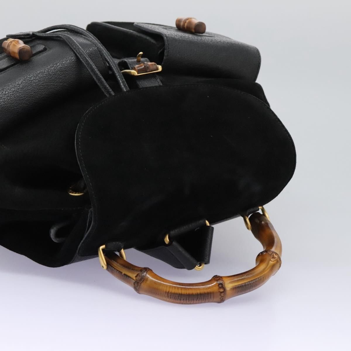 Gucci Gucci Vintage Bamboo Suede and Leather Size ONE SIZE - 14 Thumbnail