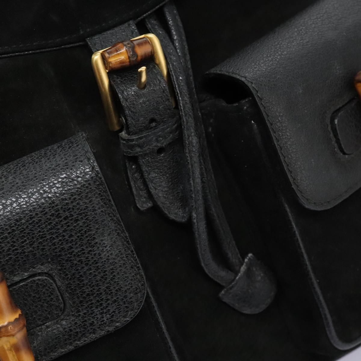 Gucci Gucci Vintage Bamboo Suede and Leather Size ONE SIZE - 22 Thumbnail