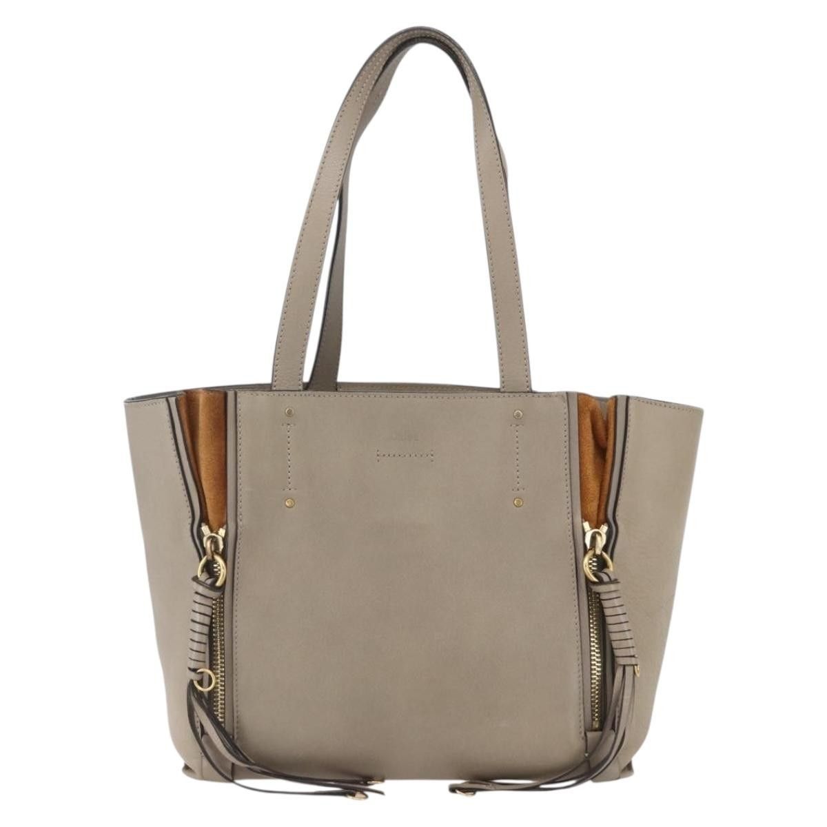 Chloe Chloe Milo Shopping Tote Leather Size ONE SIZE - 19 Thumbnail