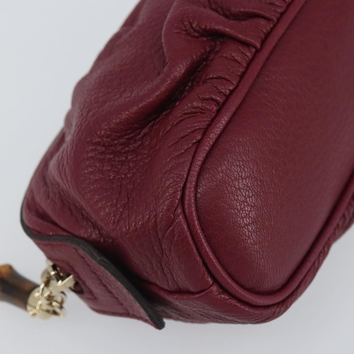 Gucci Gucci Bamboo Pouch Leather Size ONE SIZE - 8 Thumbnail