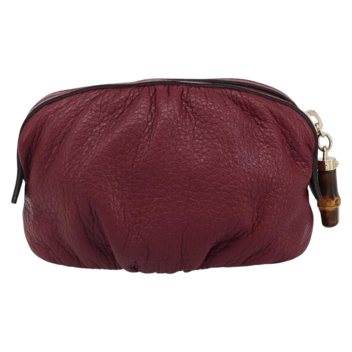 Gucci Gucci Bamboo Pouch Leather Size ONE SIZE - 2 Thumbnail