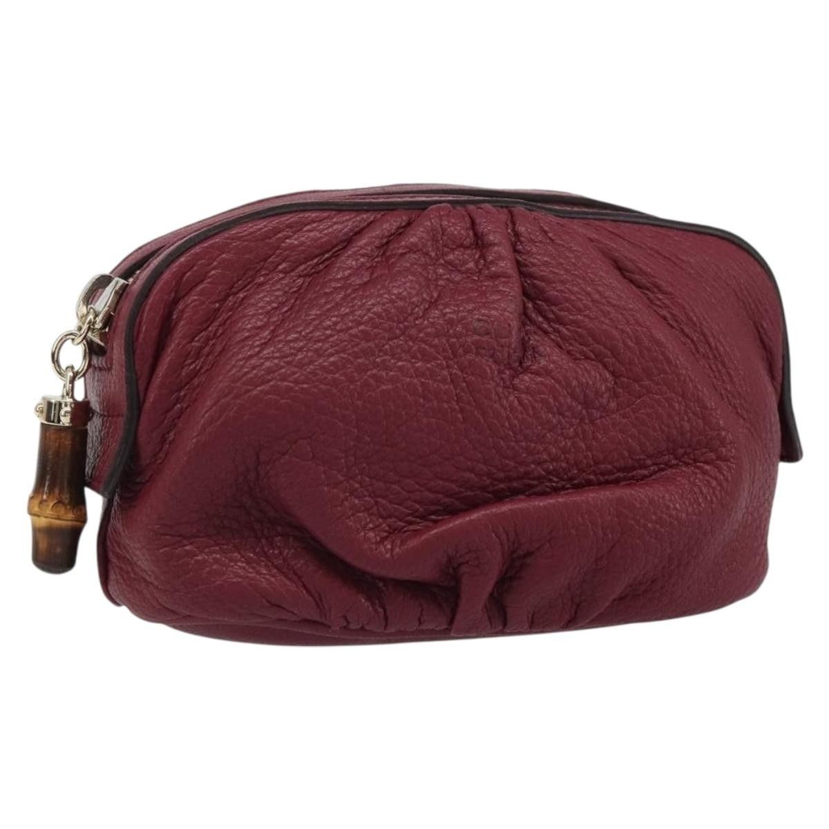 Gucci Gucci Bamboo Pouch Leather Size ONE SIZE - 16 Thumbnail