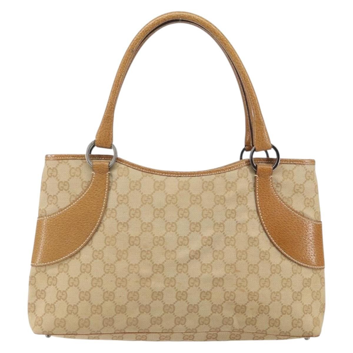 Gucci Gucci Vintage Ring Tote GG Canvas with Leather Size ONE SIZE - 2 Thumbnail