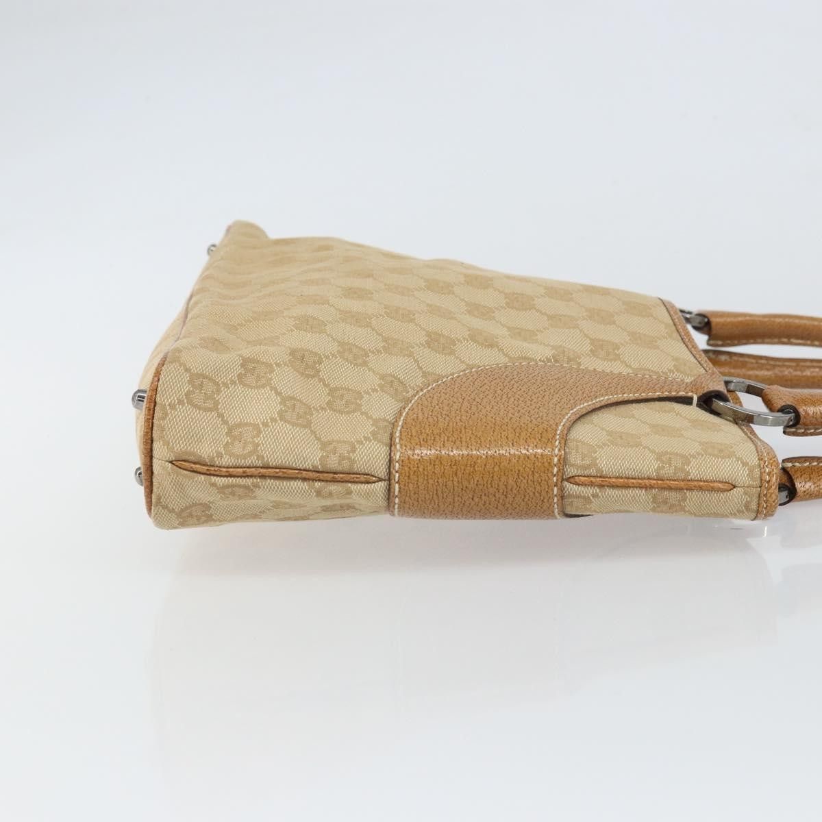 Gucci Gucci Vintage Ring Tote GG Canvas with Leather Size ONE SIZE - 3 Thumbnail