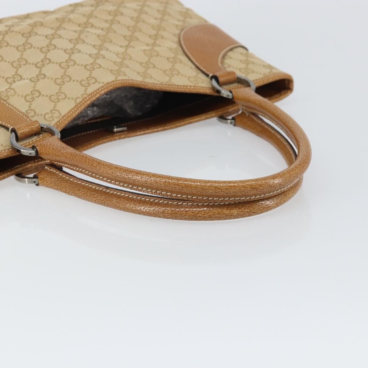 Gucci Gucci Vintage Ring Tote GG Canvas with Leather Size ONE SIZE - 7 Thumbnail