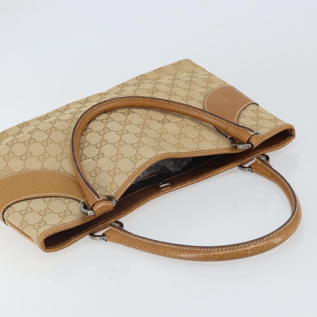 Gucci Gucci Vintage Ring Tote GG Canvas with Leather Size ONE SIZE - 12 Thumbnail