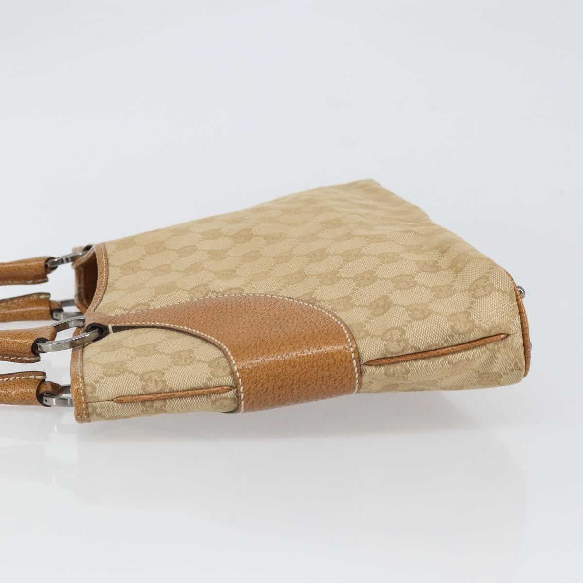 Gucci Gucci Vintage Ring Tote GG Canvas with Leather Size ONE SIZE - 4 Thumbnail