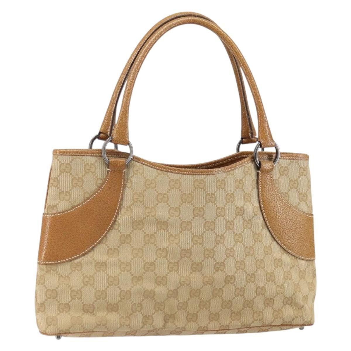 Gucci Gucci Vintage Ring Tote GG Canvas with Leather Size ONE SIZE - 19 Thumbnail