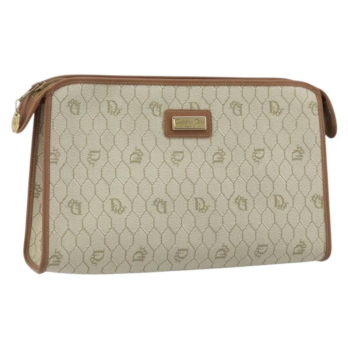 Dior Christian Dior Vintage Honeycomb Zip Canvas and Leather Size ONE SIZE - 13 Thumbnail