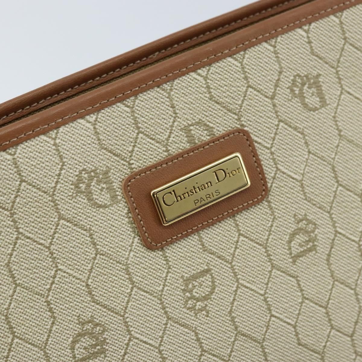 Dior Christian Dior Vintage Honeycomb Zip Canvas and Leather Size ONE SIZE - 6 Thumbnail