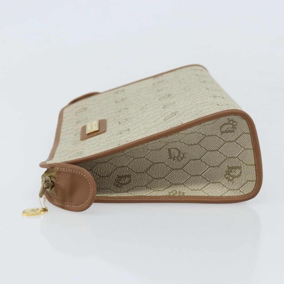 Dior Christian Dior Vintage Honeycomb Zip Canvas and Leather Size ONE SIZE - 4 Thumbnail