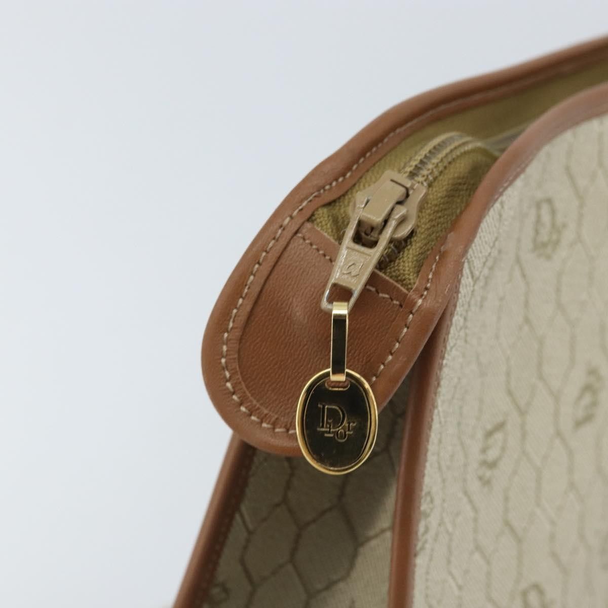 Dior Christian Dior Vintage Honeycomb Zip Canvas and Leather Size ONE SIZE - 12 Thumbnail