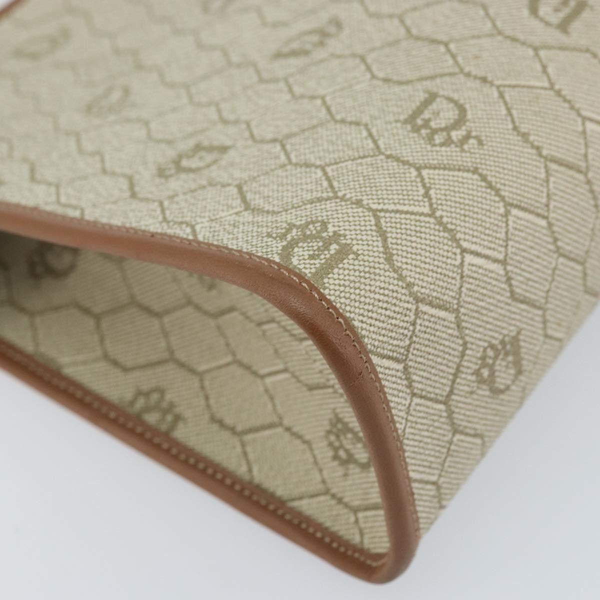Dior Christian Dior Vintage Honeycomb Zip Canvas and Leather Size ONE SIZE - 9 Thumbnail