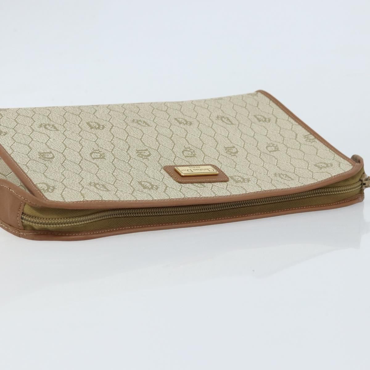 Dior Christian Dior Vintage Honeycomb Zip Canvas and Leather Size ONE SIZE - 14 Thumbnail