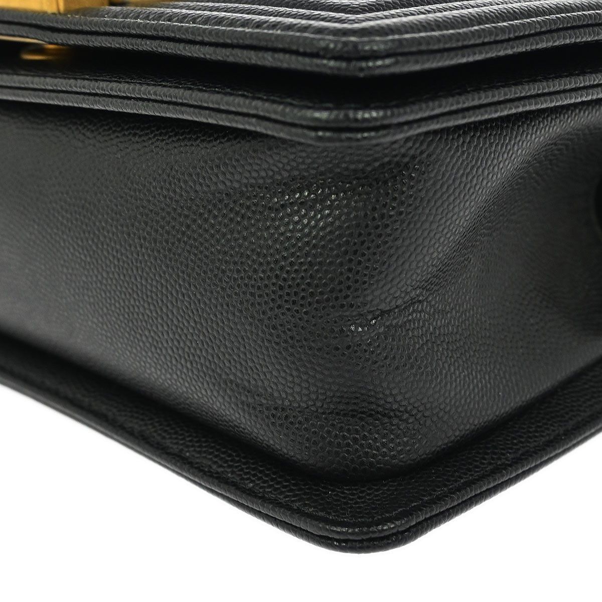 Chanel Chanel Boy Flap Bag Quilted Caviar Size ONE SIZE - 7 Thumbnail
