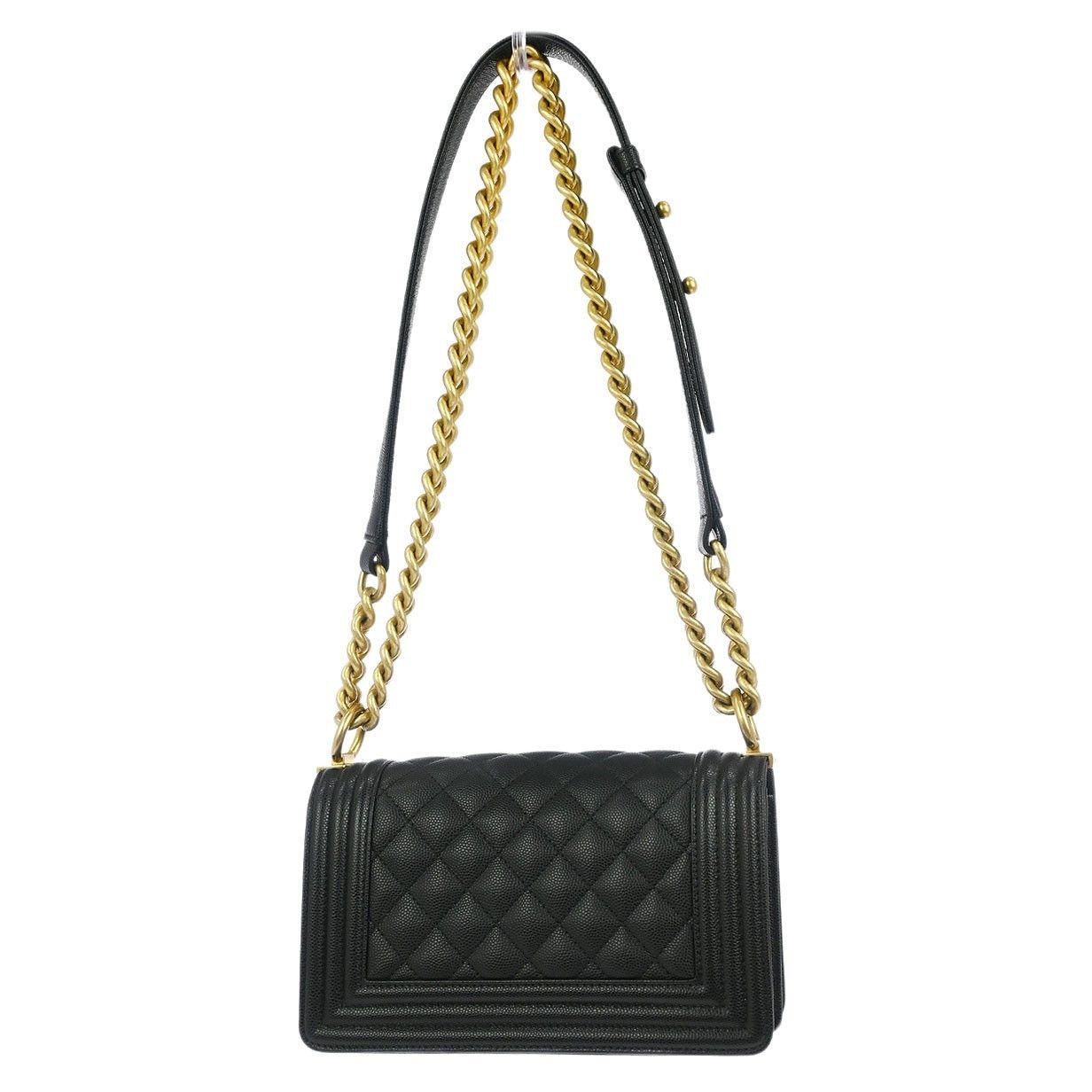 Chanel Chanel Boy Flap Bag Quilted Caviar Size ONE SIZE - 2 Thumbnail