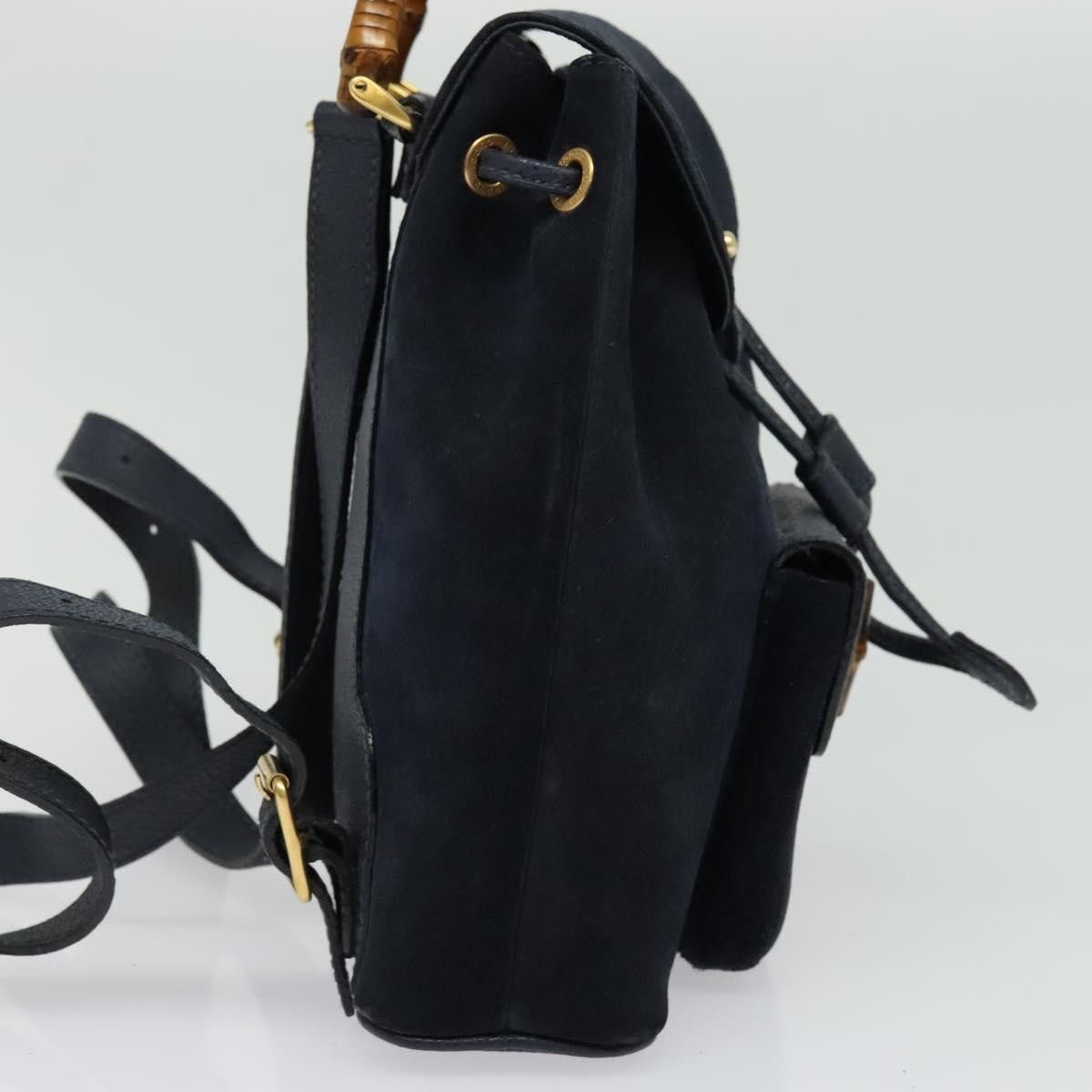 Gucci Gucci Gucci bamboo backpack daim Size ONE SIZE - 4 Thumbnail
