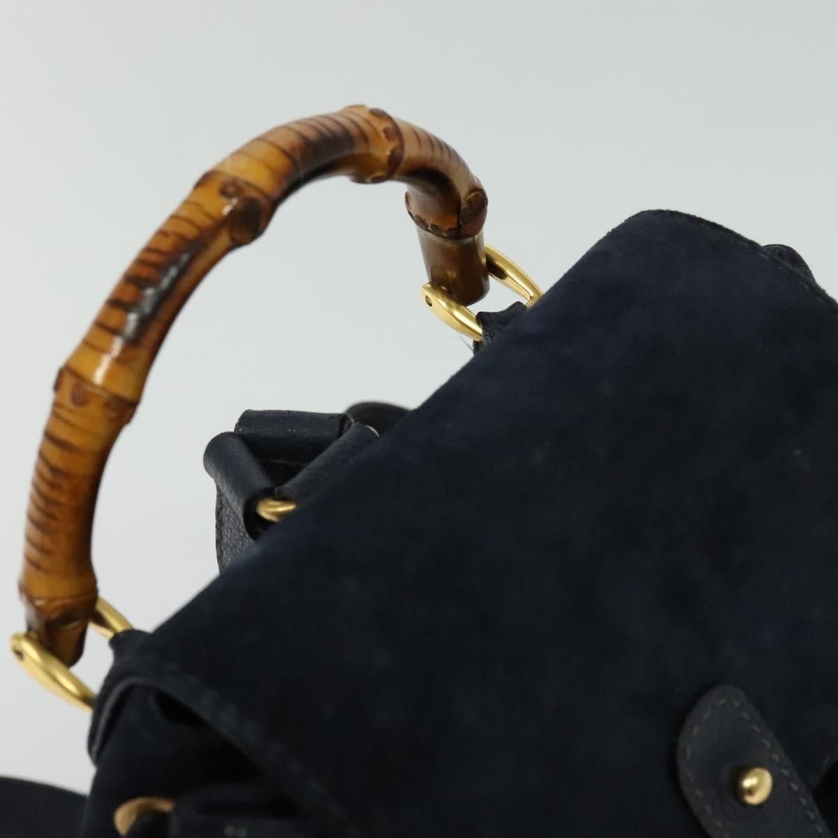 Gucci Gucci Gucci bamboo backpack daim Size ONE SIZE - 8 Thumbnail