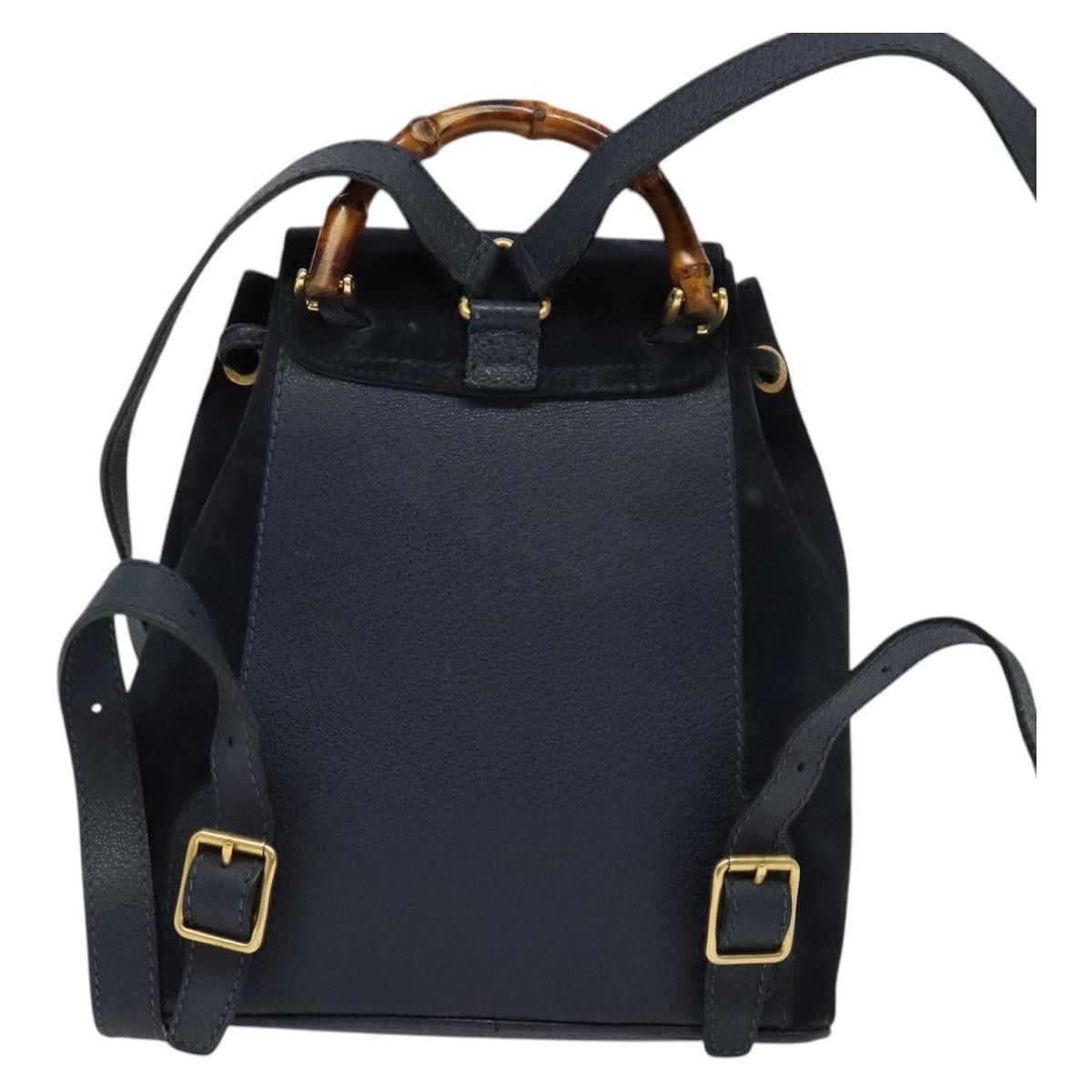 Gucci Gucci Gucci bamboo backpack daim Size ONE SIZE - 2 Thumbnail