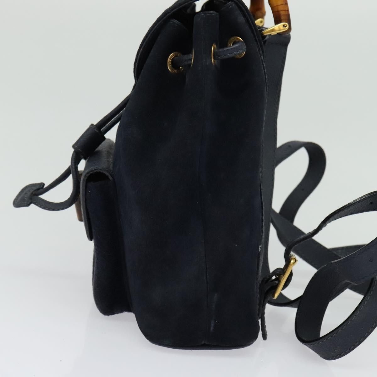 Gucci Gucci Gucci bamboo backpack daim Size ONE SIZE - 3 Thumbnail