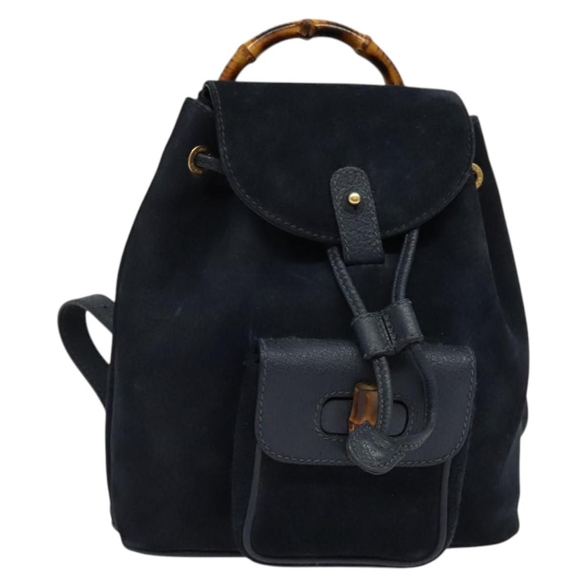 Gucci Gucci Gucci bamboo backpack daim Size ONE SIZE - 15 Thumbnail