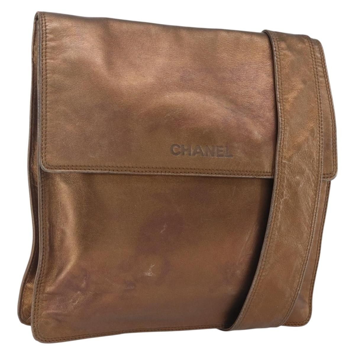 Chanel Chanel Vintage Logo Flap Messenger Leather Size ONE SIZE - 19 Thumbnail