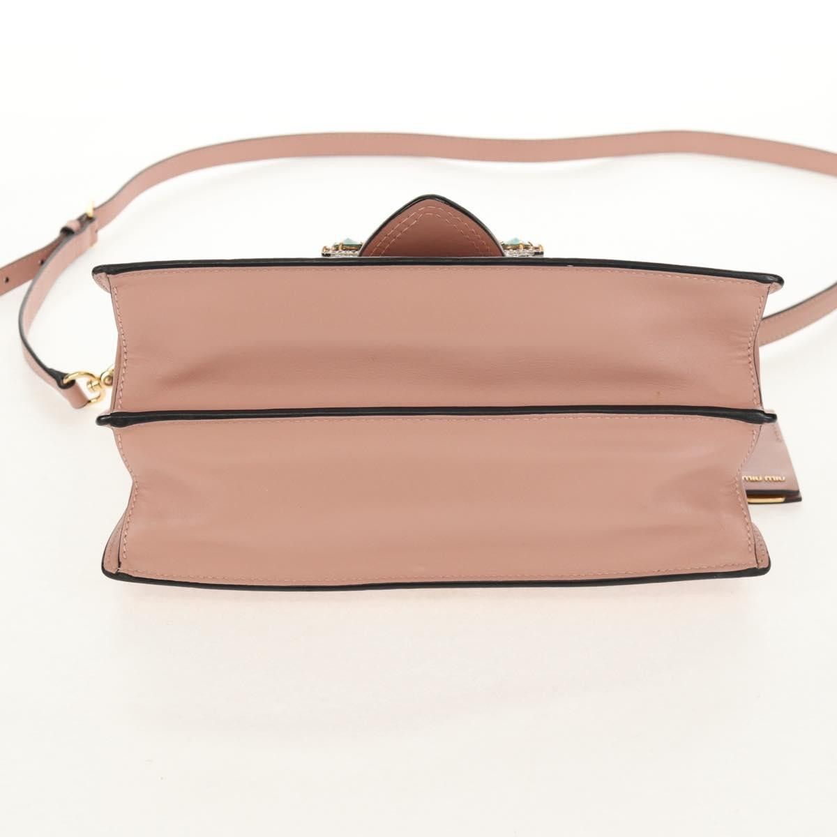 Miu Miu Miu Miu Madras Crystal Buckle Leather Size ONE SIZE - 16 Thumbnail