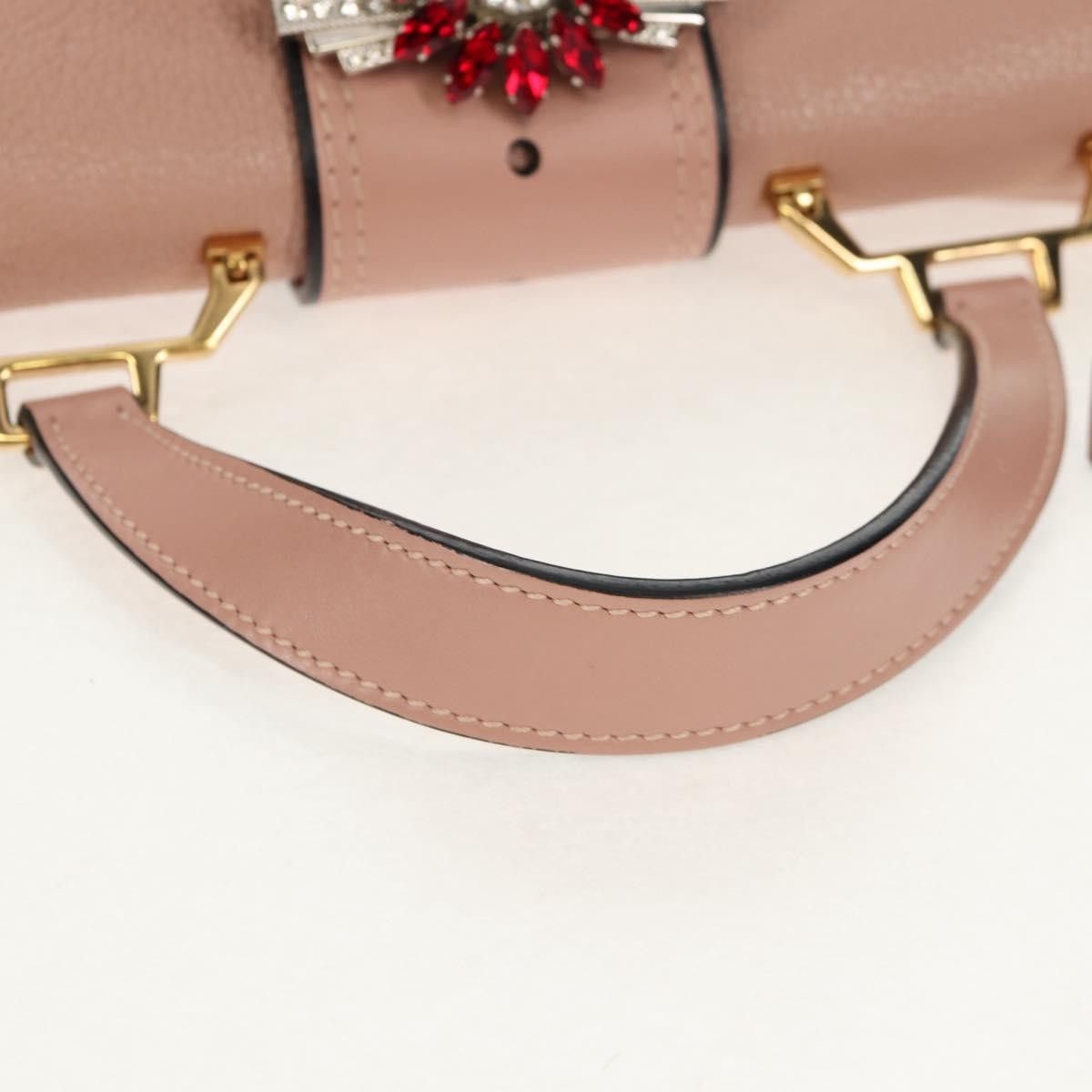 Miu Miu Miu Miu Madras Crystal Buckle Leather Size ONE SIZE - 22 Thumbnail