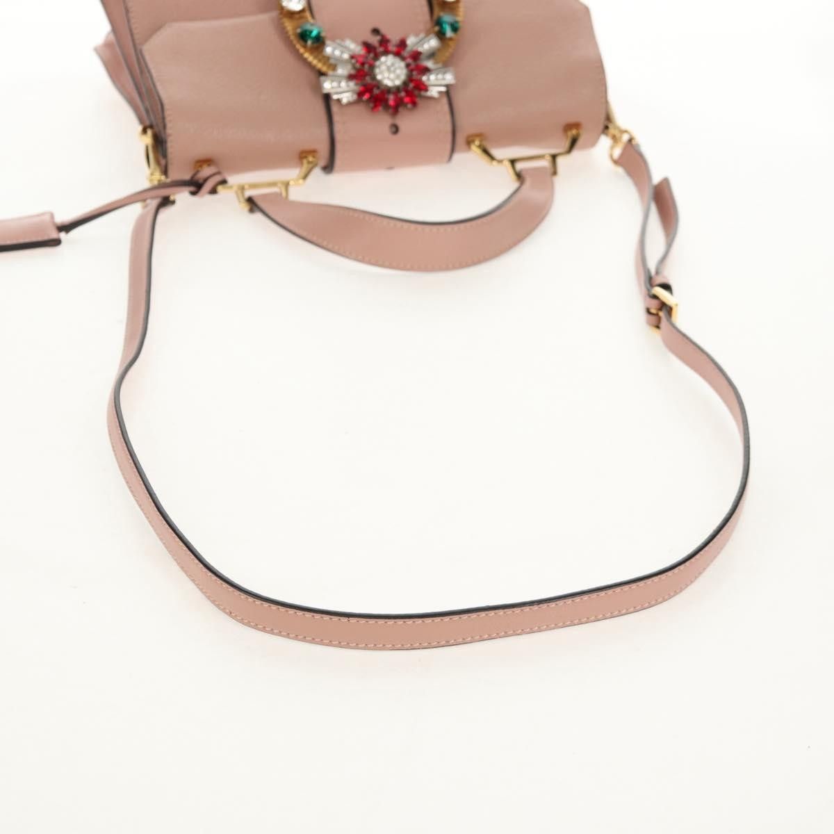 Miu Miu Miu Miu Madras Crystal Buckle Leather Size ONE SIZE - 7 Thumbnail