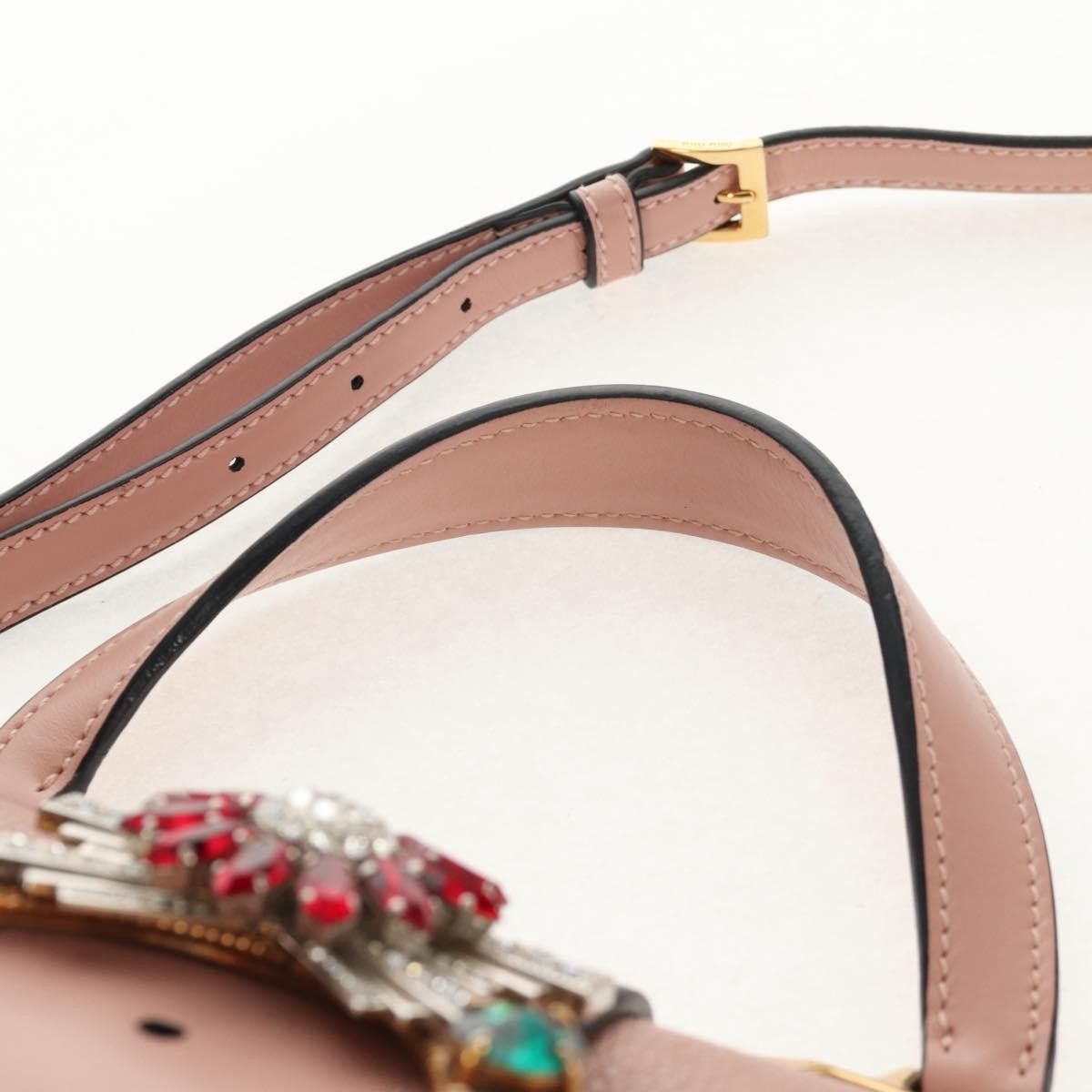 Miu Miu Miu Miu Madras Crystal Buckle Leather Size ONE SIZE - 12 Thumbnail