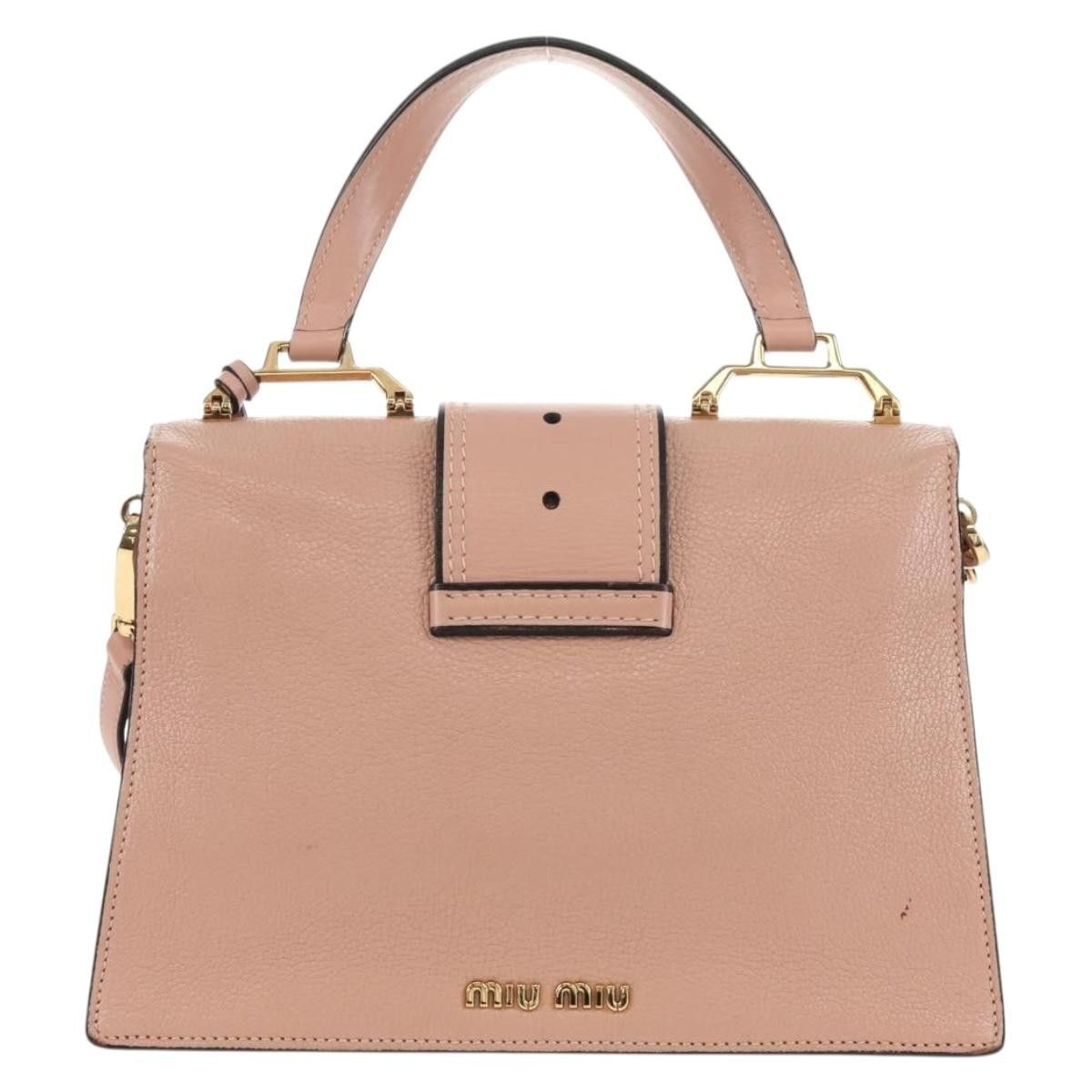 Miu Miu Miu Miu Madras Crystal Buckle Leather Size ONE SIZE - 2 Thumbnail