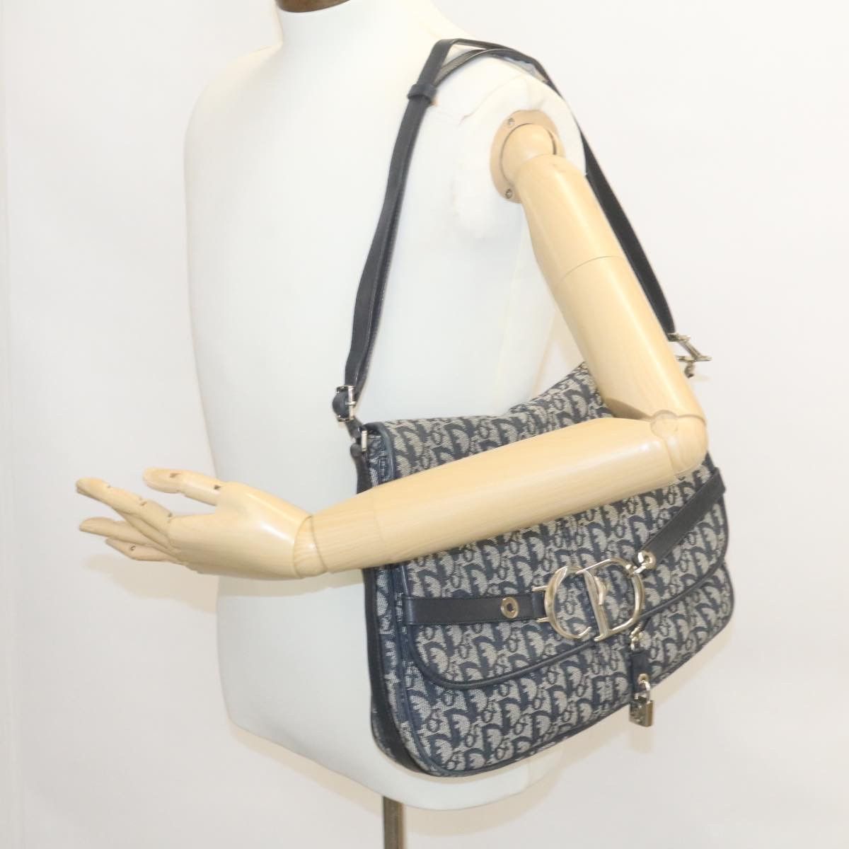 Dior Christian Dior Vintage CD Flap Messenger Diorissimo Canvas Size ONE SIZE - 9 Thumbnail