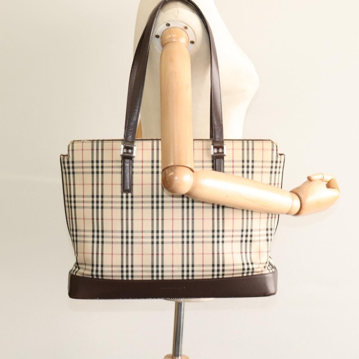 Burberry Burberry Nova Check Tote Canvas and Leather Size ONE SIZE - 13 Thumbnail
