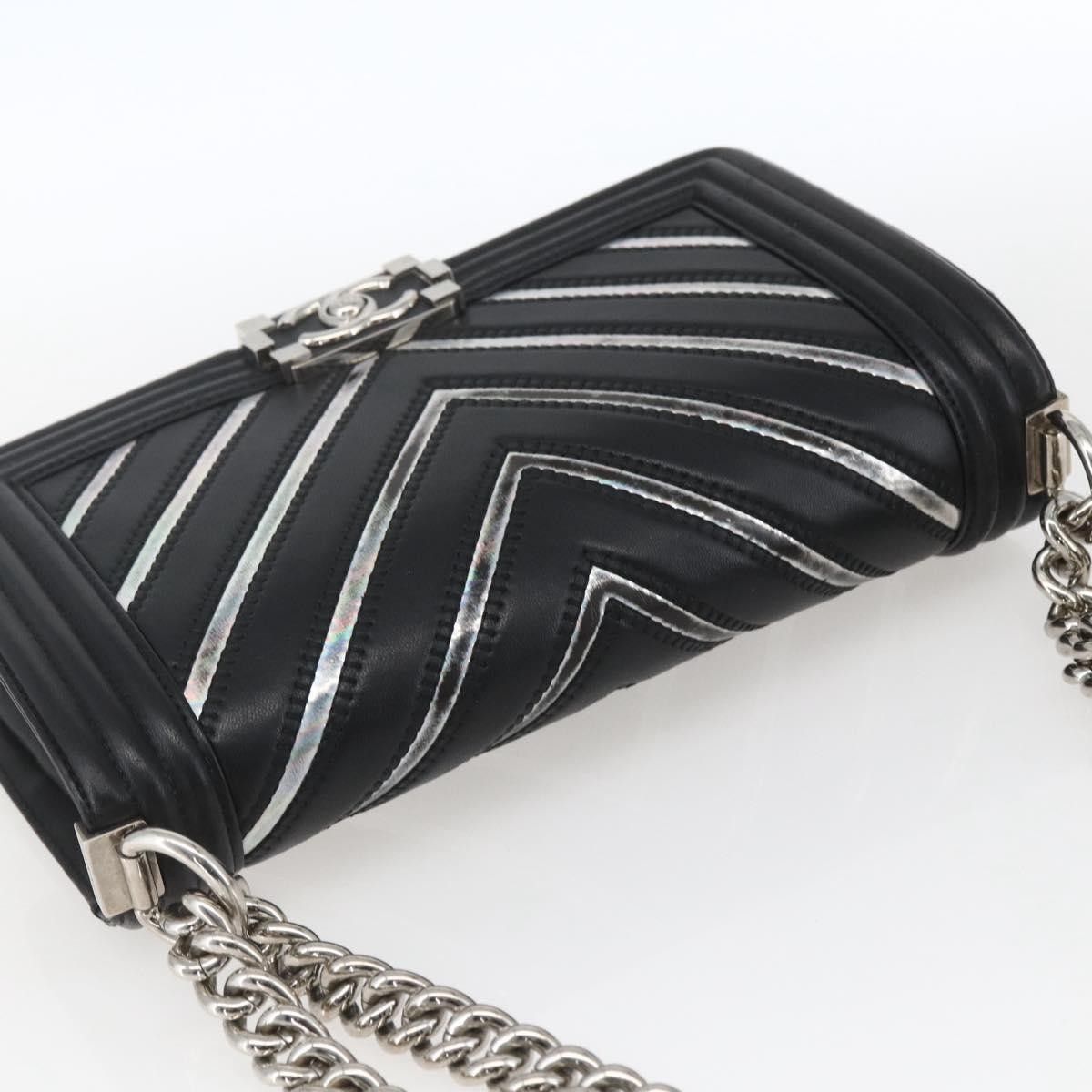 Chanel Chanel Boy Flap Chevron Lambskin with Holographic PVC Size ONE SIZE - 14 Thumbnail